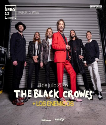 The Black Crowes en Área 12 Alicante + Los Enemigos en Multiespacio Rabasa