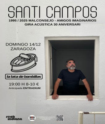Santi Campos en Zaragoza (Gira acústica 30 aniversario)