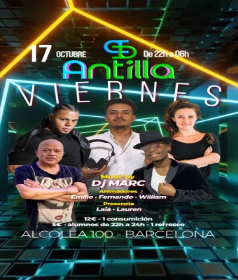 ANTILLA SALSA BARCELONA - VIERNES 17 OCTUBRE