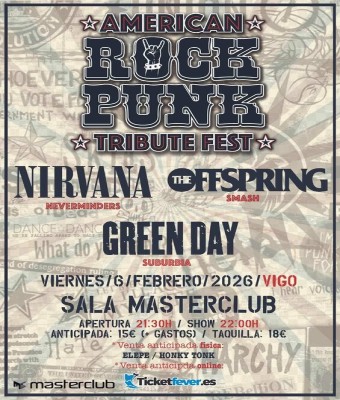 Festival de Tributos AMERICAN ROCK PUNK (Vigo) en Pontevedra