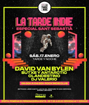 LA TARDE INDIE /// ESPECIAL SANT SEBASTIÀ // DAVID VAN BYLEN  en Balears, Illes