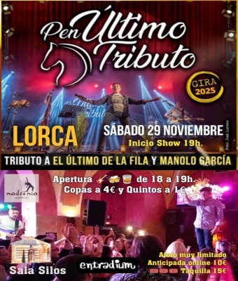 SAB. 29 Noviembre - Pen Último Tributo en Lorca - Silos - Madremía  en Murcia