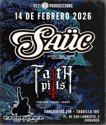 SAÜC + FAITH PILLS en SALA CREEDENCE - Zaragoza