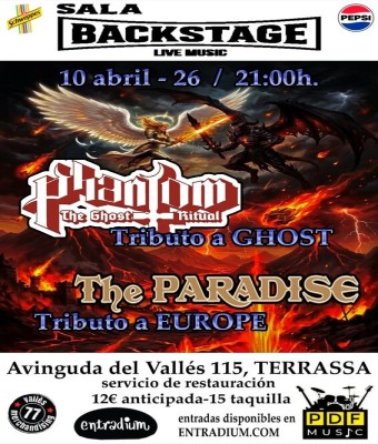 Tributos a GHOST y EUROPE en Barcelona
