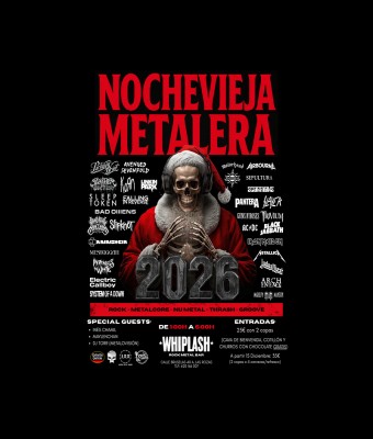 NOCHEVIEJA METALERA 2026 - WHIPLASH en Madrid