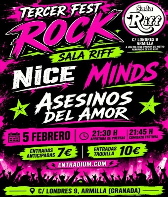 TERCER ROCK FEST SALA RIFF en Granada