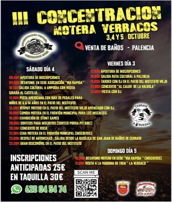 III CONCENTRACIÓN MOTERA VERRACOS en Palencia