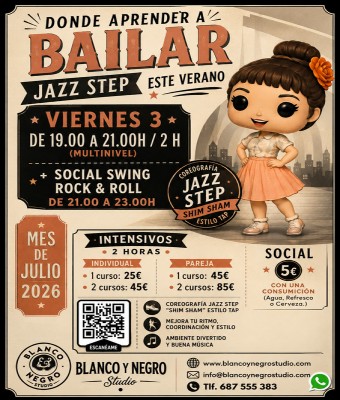 Intensivo Jazz Step Shim Sham. Estilo Tap + Social. VeraSwing 2026 en Madrid