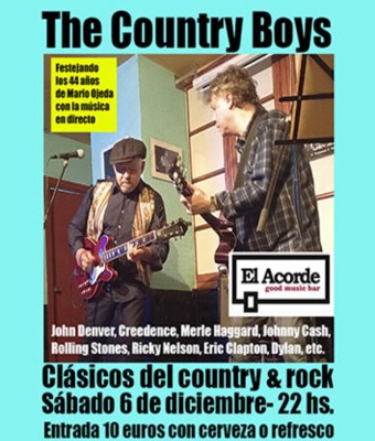 LOS COUNTRY BOYS en directo en el Acordes Good Music Bar! en Granada