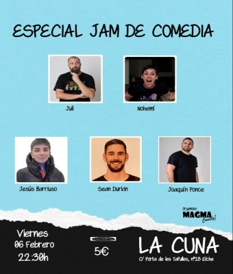 ESPECIAL JAM DE COMEDIA  en Alicante/Alacant