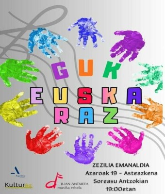 'Guk euskaraz' Zezilia emanaldia en Gipuzkoa