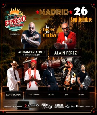 EL EXPRESO DE CUBA SABADO 26 DE SEPTIEMBRE en Madrid