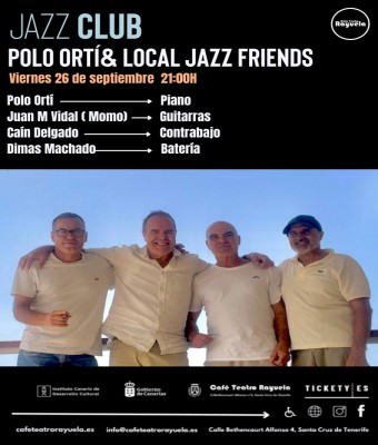 Polo Ortí & Local Jazz Friends, en el Café Teatro Rayuela en Santa Cruz de Tenerife