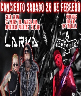 Concierto LARVA  &.  AveFeFénix en Barcelona