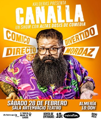 STAND UP COMEDY ARTENVACIO - KALDERAS en Almería