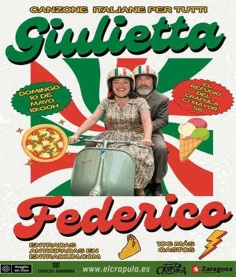 Giulietta & Federico "Canzone Italiane per Tutti" en Zaragoza