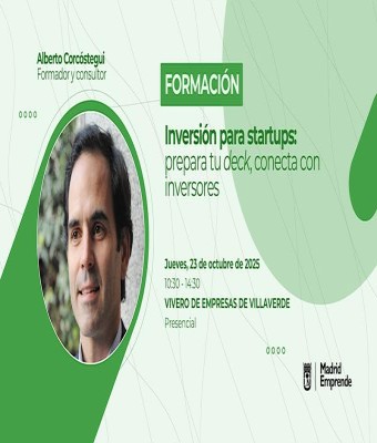 Formación gratis | Inversión para startups: prepara tu deck para inversores en Madrid