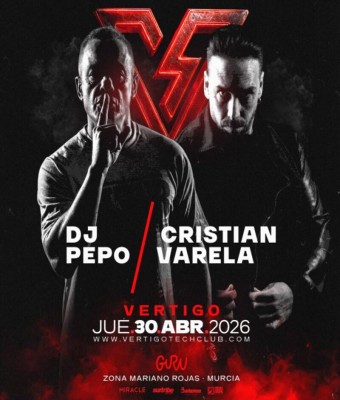 VERTIGO - DJ PEPO & CRISTIAN VARELA en Murcia