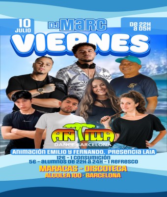 ANTILLA SALSA BARCELONA - VIERNES 10 JUL26