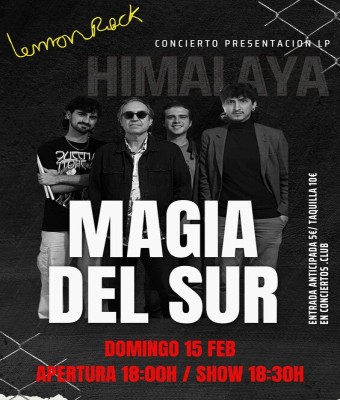 Concierto Magia del Sur - Lemon Rock (15/02/26) en Granada