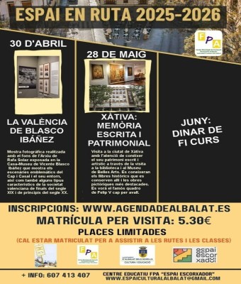 Curs FPA-"Espai en ruta" ABRIL 2026 en Valencia