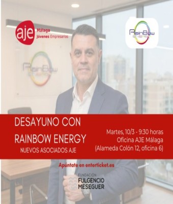 Desayuno Rainbow Energy en Sede AJE Málaga
