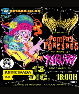PRAYING FOR DEAD + POMPAS FUNEBRES + YAKUZZÏ en Almería