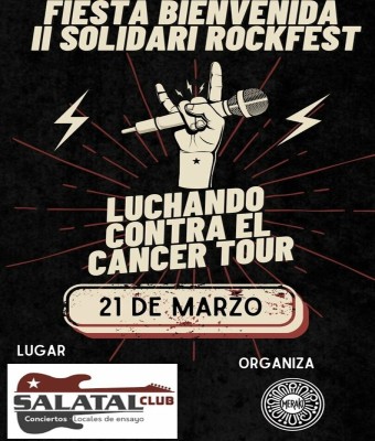 FIESTA DE BIENVENIDA II SOLIDARI ROCKFEST en Castellón/Castelló