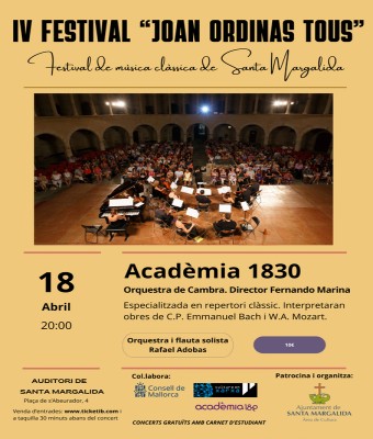 ACADÈMIA 1830, IV Festival Joan Ordinas Tous en Balears, Illes
