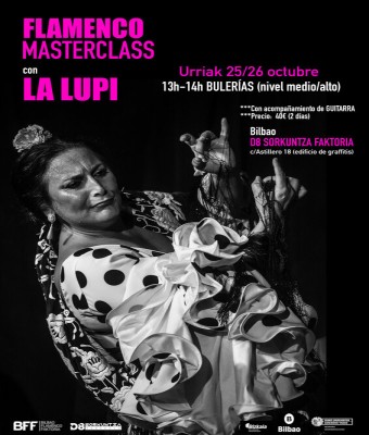 BULERÍAS - MASTERCLASS FLAMENCO con LA LUPI - (25 y 26 de octubre) en Bizkaia