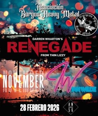 DARREN WHARTON'S RENEGADE + NOVEMBER + IAN WILDE en Burgos
