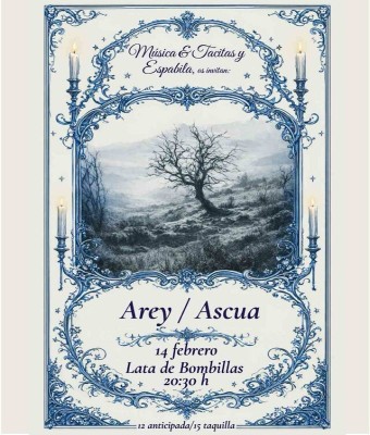 Música y Tacitas presenta: Arey+Ascua en Zaragoza