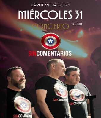 Concierto de Tardevieja con Sin Comentarios - Fomento Gandia en Valencia/València