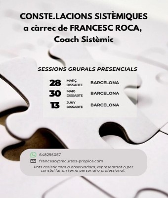 Constelaciones sistémicas amb Francesc Roca en Barcelona