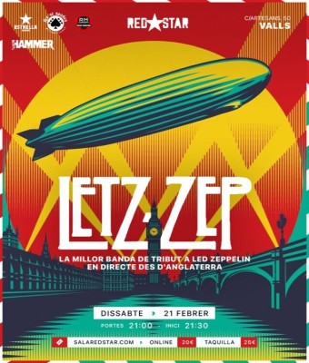 Letz Zep (Tribut a Led Zeppelin) - 21 FEB @ RedStar (Valls) en Tarragona