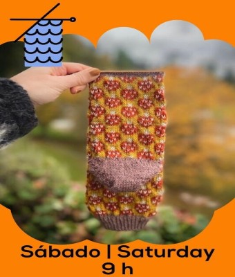 Stone Knits | Magicial Mycelium Colourwork Socks Workshop. An Introduction to Colourwork Sock Knitting en Barcelona