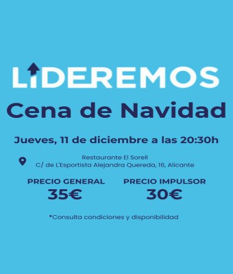 Cena de Navidad - Lideremos Alicante  en Alicante/Alacant