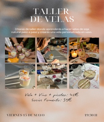 TALLER VELAS + VINO  en Valencia/València
