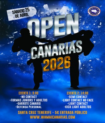Open WAMAI Canarias 2026 en Santa Cruz de Tenerife