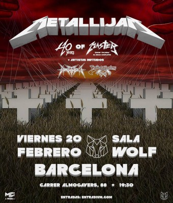 METALLIJAM "40 years of Master" en Barcelona @ Sala Wolf
