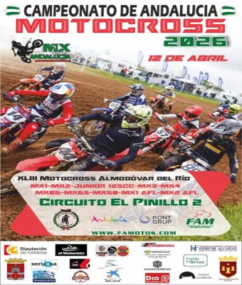 Campeonato Andalucía Motocross | 12 Abril 2026 | Circuito El Pinillo | Almodóvar del Río | Córdoba