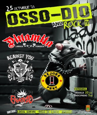 OSSO-DIO AND ROCK IV en Huesca