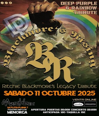 BLACKMORES RISING - RAINBOW & DEEP PURPLE TRIBUTE - EN CONCIERTO - MENORCA en Balears, Illes