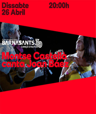 Barnasants: Montse Castellà canta Joan Baez en El Molino en Barcelona