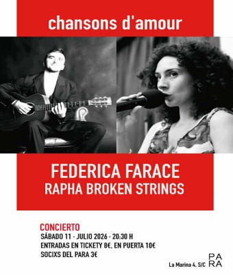 Rapha Broken Strings y Federica Farace · Chansons Damour en Santa Cruz de Tenerife