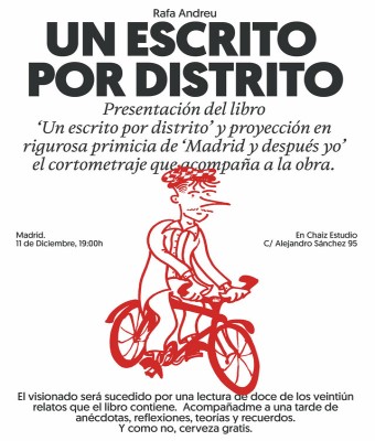Presentación de "Un Escrito Por Distrito" en Madrid