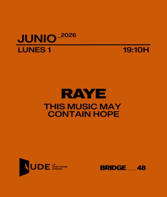 Raye, This Music May Contain Hope · AUDE: Listening Session en Barcelona