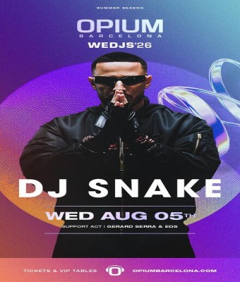 Wedjs pres: Dj Snake en Barcelona