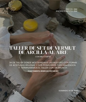 TALLER ARCILLA SECADO AL AIRE  en Valencia/València