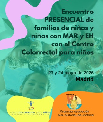 Encuentro PRESENCIAL de pacientes y familias con MAR y EH con el Centro Colorrectal para niños en Madrid